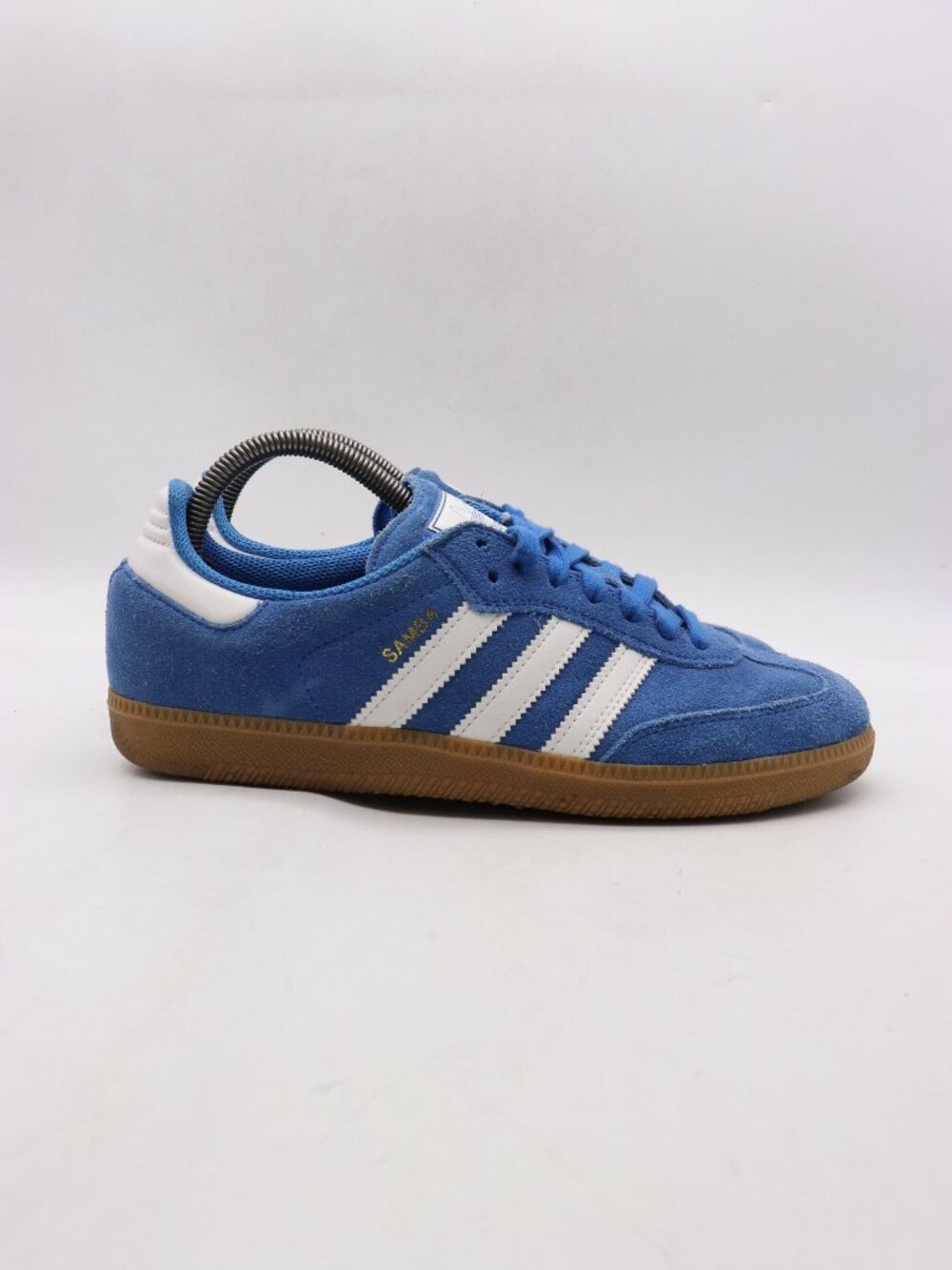 Adidas Samba Blue Bird ADV Men's 8 Suede Gum Sole Low Top Classic Sneakers